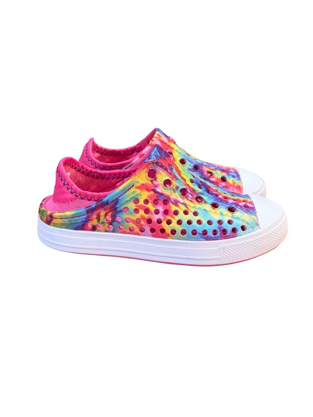 Skechers Foamies Guzman Steps Slip-On Shoes Color Hype Tie-Dye Kids Size 11